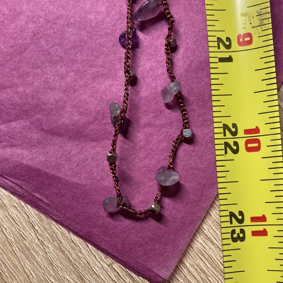 Calypso Studios amethyst chip necklace - Picture 4 of 4